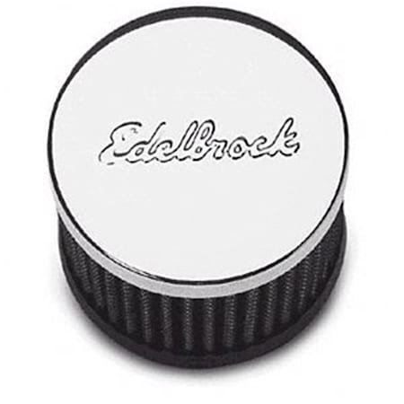 Edelbrock Chrome Valve Cover Breather - Push On Style E11-4420